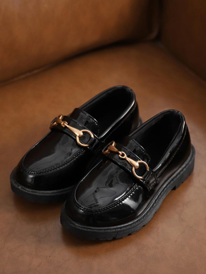 Fiú Mokaszin Slip On Penny Loafers Causal Cipők Gyerekeknek