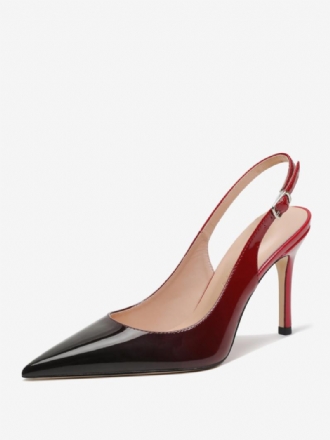 Női Slingback Heels Gombok Stiletto Heel Pumps