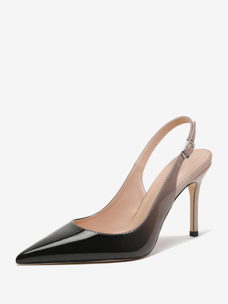 Női Slingback Heels Gombok Stiletto Heel Pumps - Ombre