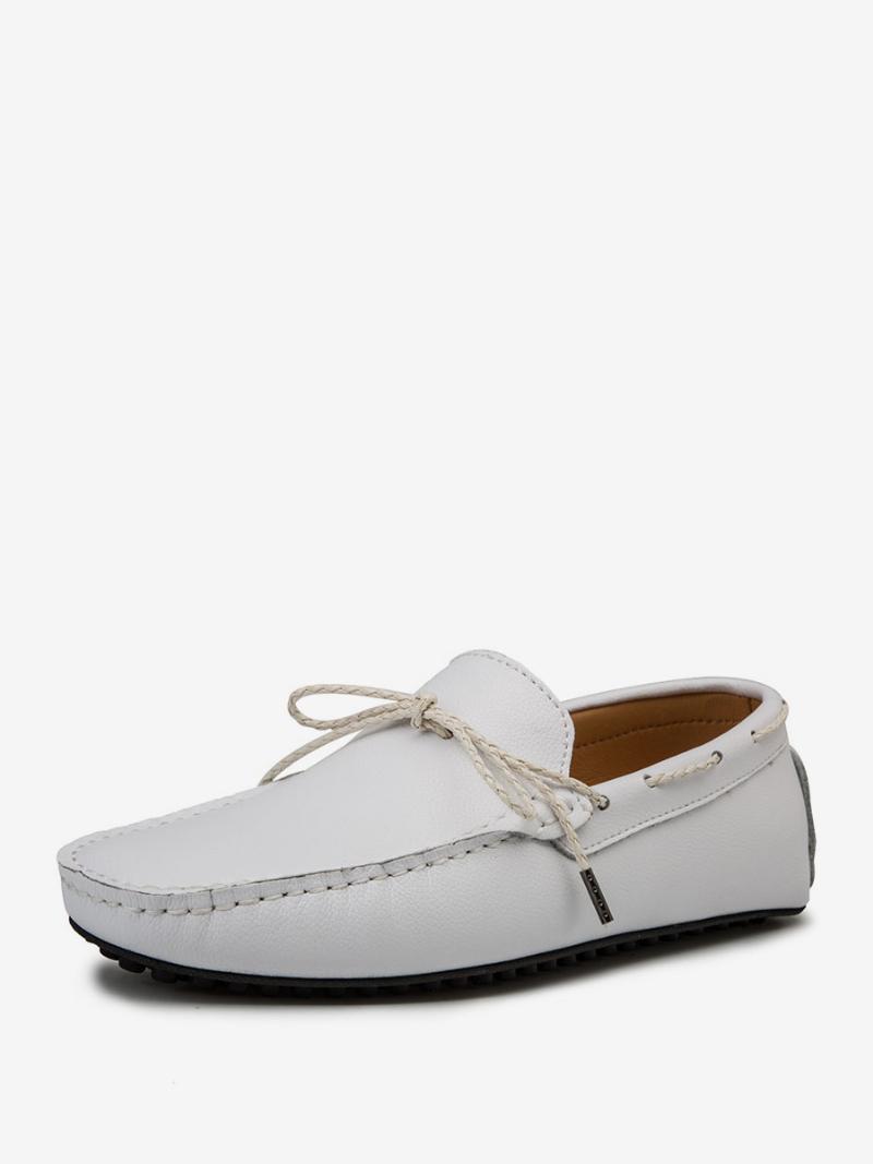 Férfi Loafer Cipők Slip-on Kerek Orrú Pu Bőr