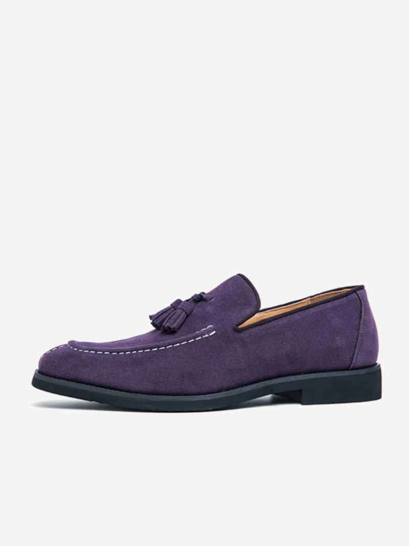 Loafer Férfi Cipők Pu Bőr Szerzetesi Pántos Slip-on Báli Bulicipők - Lila