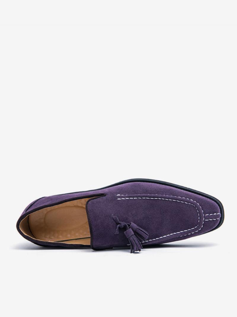 Loafer Férfi Cipők Pu Bőr Szerzetesi Pántos Slip-on Báli Bulicipők - Lila