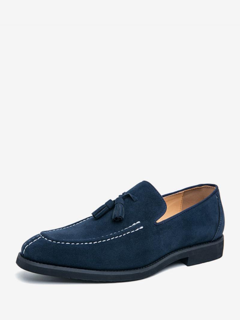 Loafer Férfi Cipők Pu Bőr Szerzetesi Pántos Slip-on Báli Bulicipők - Kék