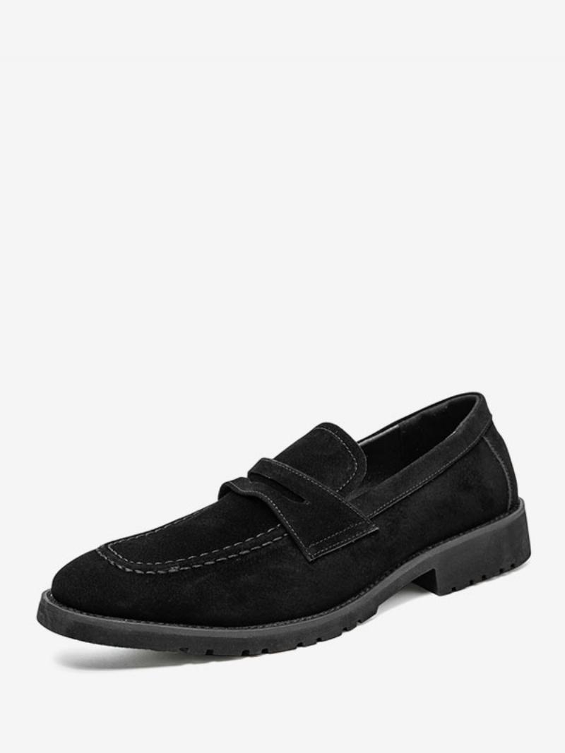 Loafer Férfi Cipők Pu Bőr Szerzetesi Pántos Slip-on Báli Bulicipők - Fekete