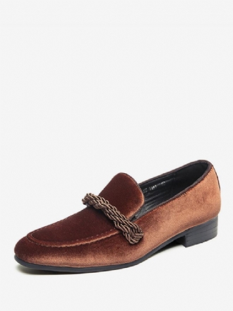 Loafer Férfi Cipők Slip-on Monk Strap Kerek Orrú