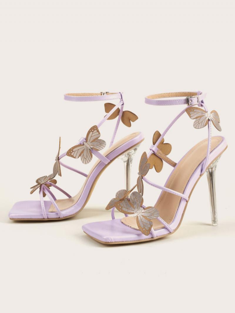 Női Butterfly Boka Steap Heels Esti Szandál Báli Cipő